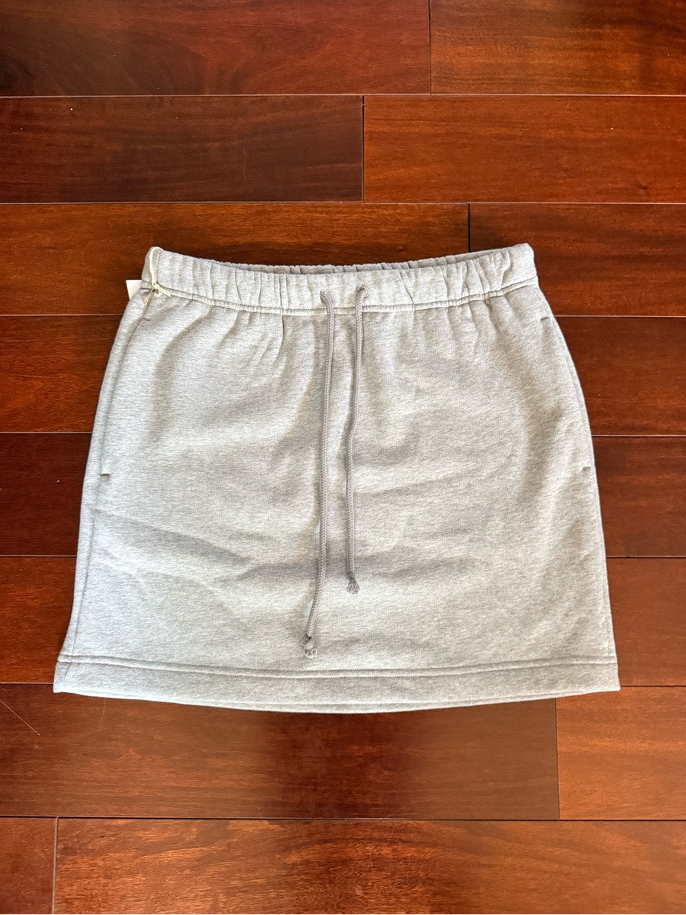 Wilfred Heather Gray Sweat Mini Skirt